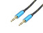 Propojovací kabel Jack 3,5mm M/M s textilním opletem,2m