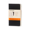 Moleskine Volant Notizheft XS, blanko, schwarz, 2er-Set