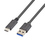 Propojovací kabel USB 3.0 A (M) / USB-C 3.1 (M), 2m, černý