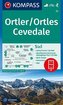 Ortler/Ortlers, Cevedale 1:50 000 / turistická mapa KOMPASS 72