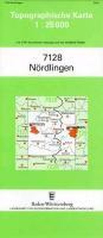 Topographische Karte Baden-Württemberg Nördlingen