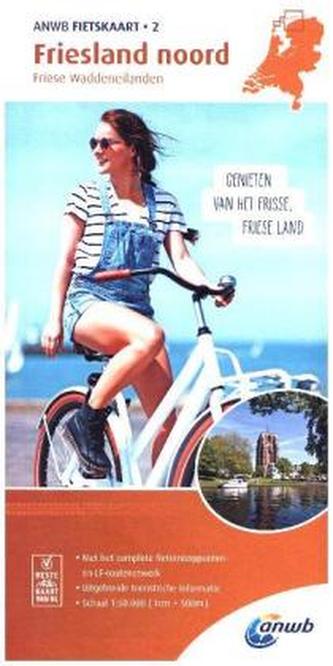 Radwanderkarte 02 Friesland noord, Friese Waddeneilanden