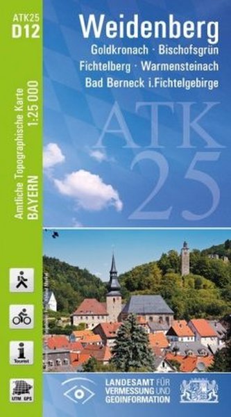 ATK25-D12 Weidenberg (Amtliche Topographische Karte 1:25000)