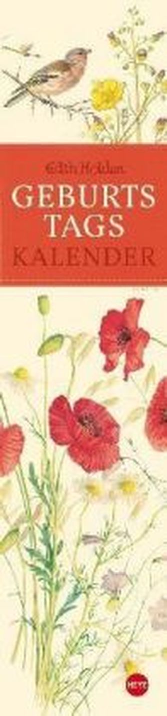 Edith Holden Geburtstagskalender long