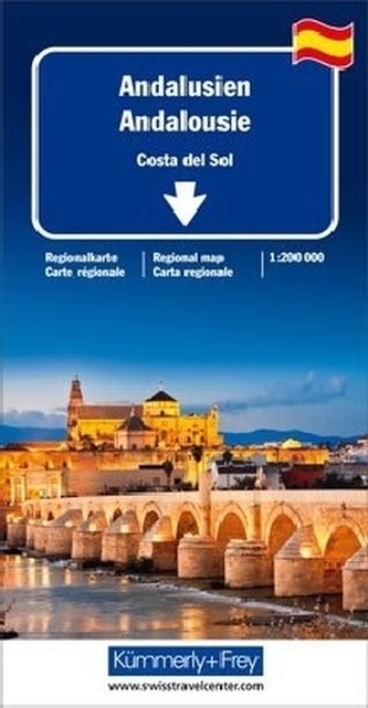 Kümmerly & Frey Regionalkarte Andalusien / Costa del Sol