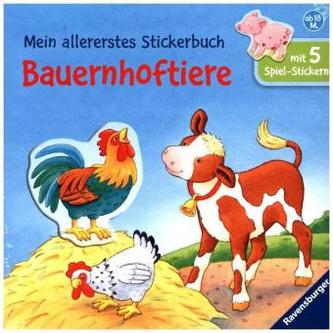 Mein allererstes Stickerbuch: Bauernhoftiere