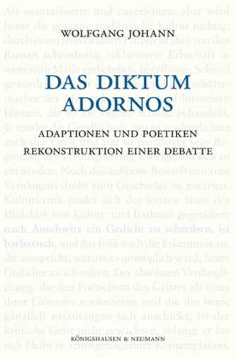 Das Diktum Adornos