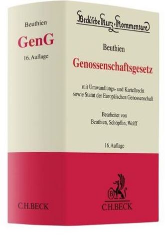 Genossenschaftsgesetz (GenG), Kommentar Genossenschaftsgesetz (GenG), Kommentar