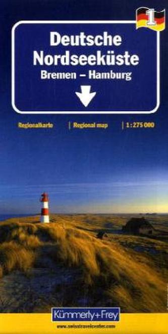 Kümmerly & Frey Karte Deutsche Nordseeküste