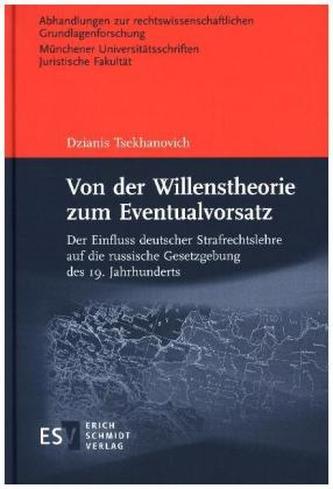 Von der Willenstheorie zum Eventualvorsatz Von der Willenstheorie zum Eventualvorsatz