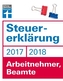 Steuererklärung 2017/2018 - Arbeitnehmer, Beamte