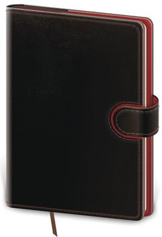 Diář 2021: Flip černo/červená, A5 denní, 143x205