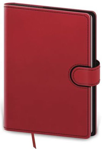 Diář 2021: Flip červeno/černá, B6 denní, 120x165