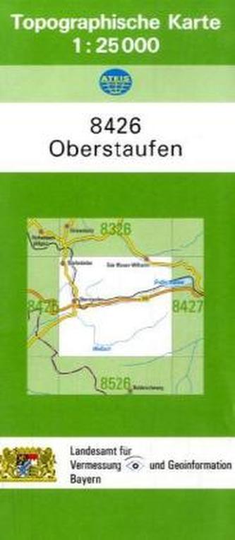 Topographische Karte Bayern Oberstaufen