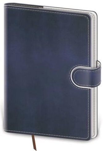 Diář 2021: Flip modro/bílá, kapesní týdenní, 90x140