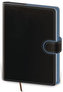 Diář 2021: Flip černo/modrá, B6 denní, 120x165