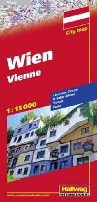 Hallwag CityMap Wien Stadtplan. Vienne. Vienna