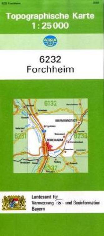 Topographische Karte Bayern Forchheim
