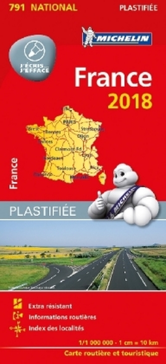 Michelin Karte Frankreich 2018 (plastifiziert)