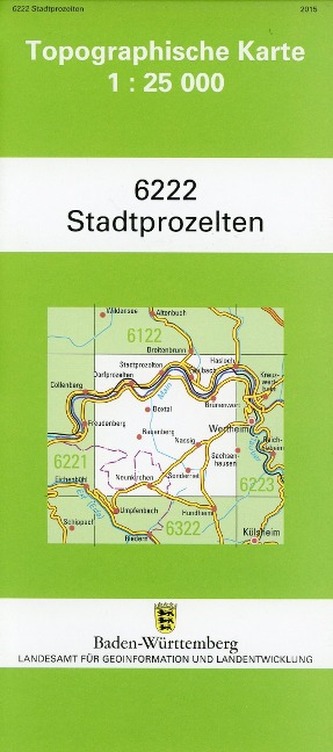 Topographische Karte Baden-Württemberg Stadtprozelten