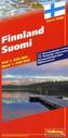 Hallwag Straßenkarte Finnland. Suomi. Finland. Finlande