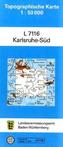 Topographische Karte Baden-Württemberg, Zivilmilitärische Ausgabe - Karlsruhe-Süd