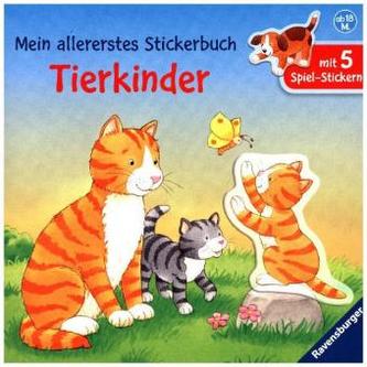 Mein allererstes Stickerbuch: Tierkinder