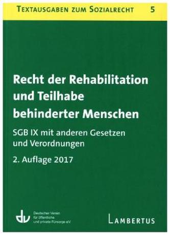 Recht der Rehabilitation und Teilhabe behinderter Menschen