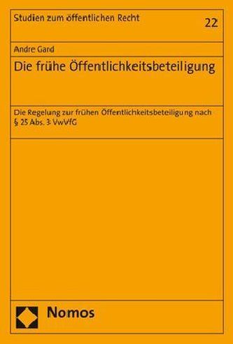 Die frühe Öffentlichkeitsbeteiligung
