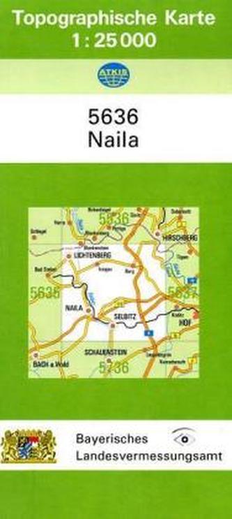 Topographische Karte Bayern Naila
