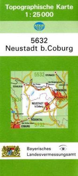 Topographische Karte Bayern Neustadt b. Coburg