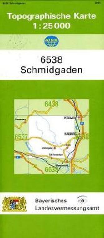 Topographische Karte Bayern Schmidgaden
