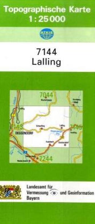 Topographische Karte Bayern Lalling