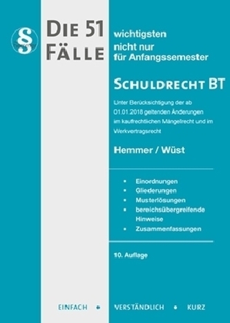 Die 51 wichtigsten Fälle Schuldrecht BT