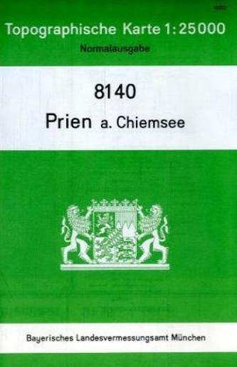 Topographische Karte Bayern Prien a. Chiemsee