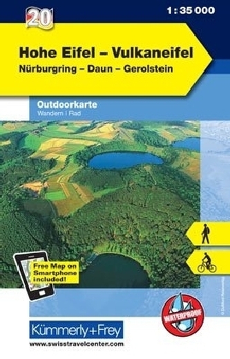 Kümmerly & Frey Outdoorkarte Hohe Eifel, Vulkaneifel