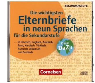 Die wichtigsten Elternbriefe in neun Sprachen für die Sekundarstufe I, CD-ROM