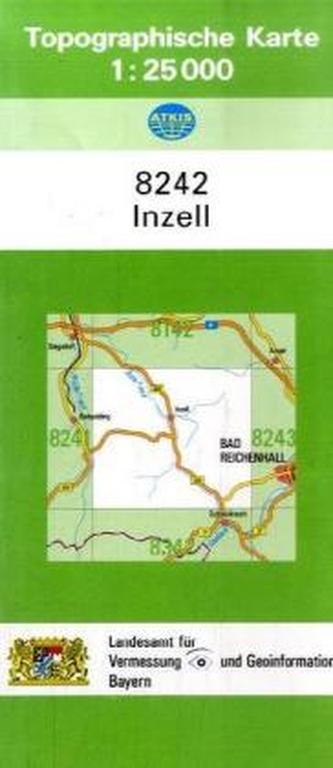 Topographische Karte Bayern Inzell