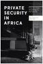 Private Security in Africa