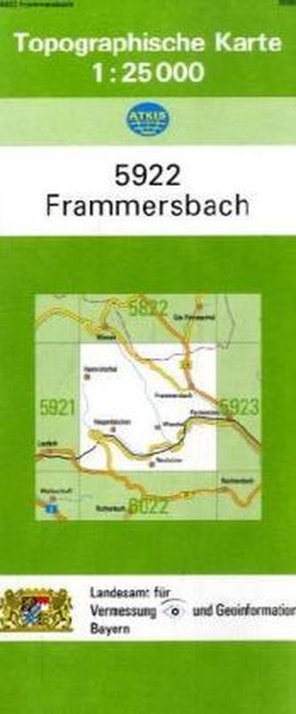 Topographische Karte Bayern Frammersbach