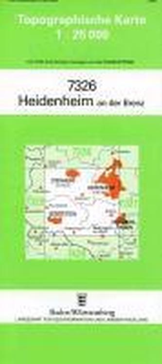 Topographische Karte Baden-Württemberg Heidenheim an der Brenz