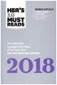 HBR's 10 Must Reads 2018