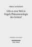 Gibt es eine Welt in Hegels Phänomenologie des Geistes?