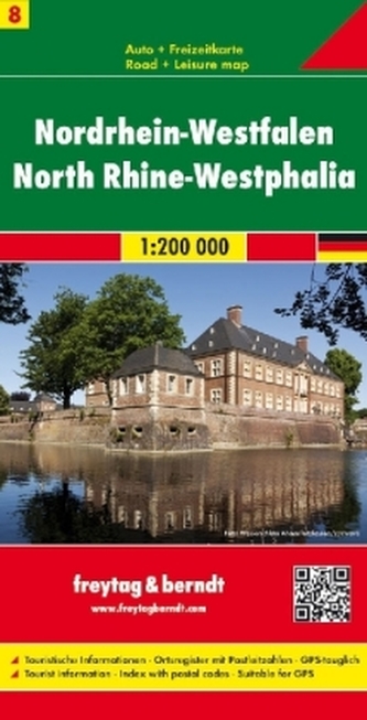 Freytag & Berndt Autokarte Nordrhein-Westfalen / North Rhine-Westphalia. Rhenanie-du-Nord-Westphalie / Nord Reno-Westfalia / Ren