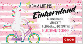 Komm mit ins Einhornland, Gutscheinbuch