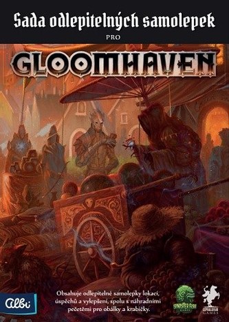 Gloomhaven odlepitelné samolepky
