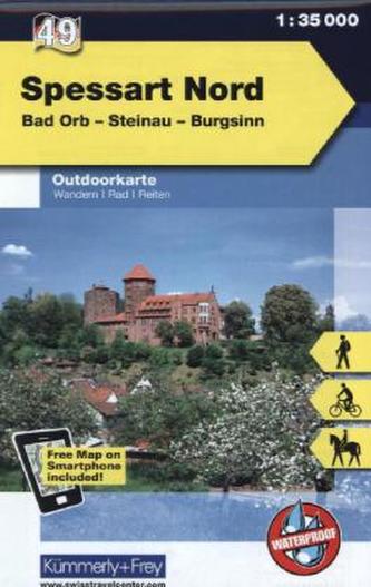 Kümmerly & Frey Outdoorkarte Spessart Nord