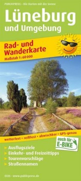 PublicPress Rad- und Wanderkarte Lüneburg und Umgebung