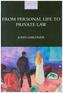 From Personal Life to Private Law