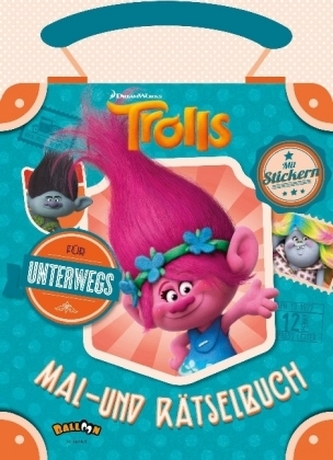 Trolls - Mal- und Rätselbuch für unterwegs